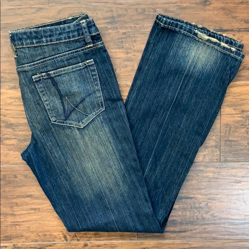 Arizona Brown Washed Jeans Jr’s 9 Average - Picture 1 of 8